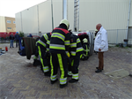 Oefening Brand Wegvervoer Auto Vaart Buitenpost
